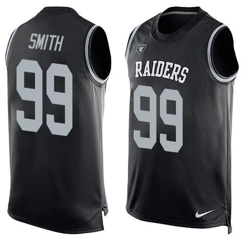 Nike Raiders #99 Aldon Smith Black Team Color Men's Stitched NFL Limited Tank Top Jersey - Click Image to Close